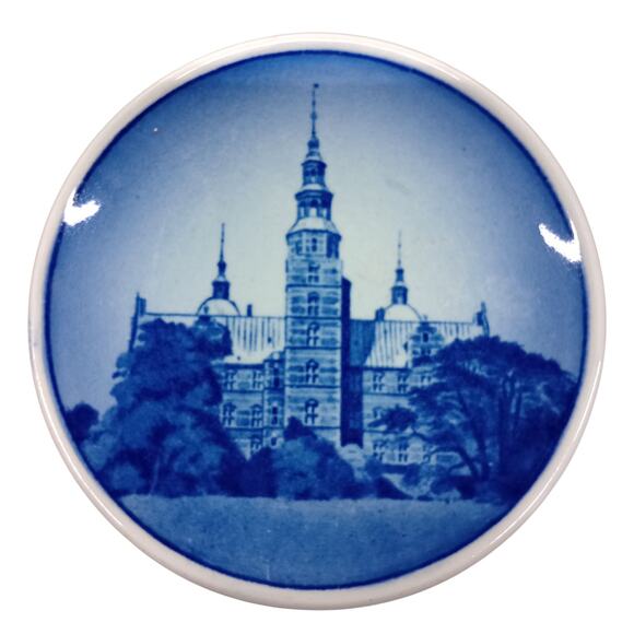 Royal Copenhagen Collector Mini Plates Delft Blue Wall Decor Denmark 3" set of 6 - Picture 6 of 8